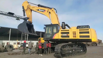 SANY SY870H Excavator Drove into China's Largest Opencast Mine