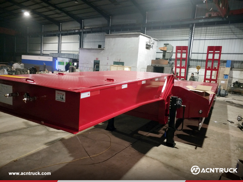 Burkina Faso - 1 Unit YONGCHAO 60Ton Low bed Semi-Trailer