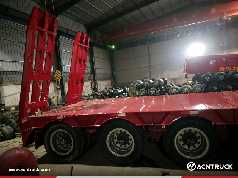 Burkina Faso - 1 Unit YONGCHAO 60Ton Low bed Semi-Trailer