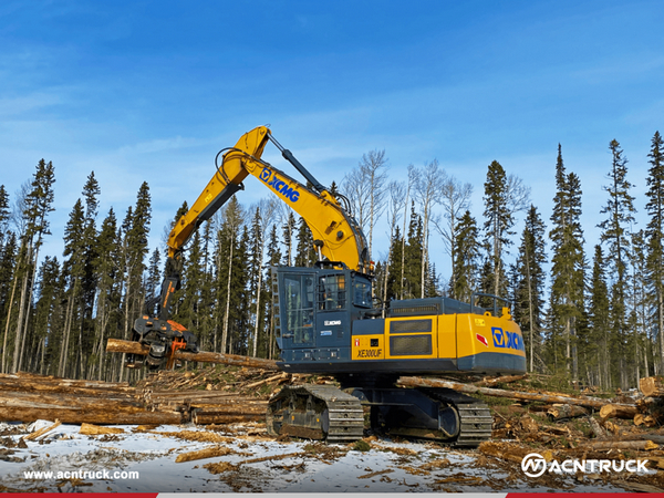 XCMG XE300UF Excavator Working In Canada Forest