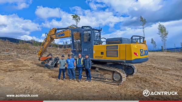 XCMG XE300UF Excavator Working In Canada Forest