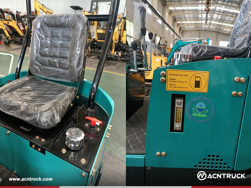 America - 1 Unit KATVO KV12 And 1 Unit YUCHAI YC80-9 Hydraulic Crawler Excavator