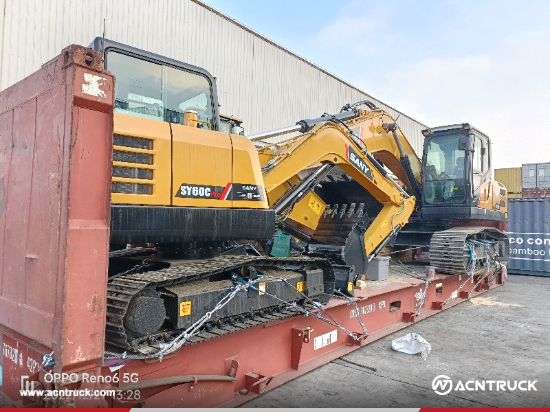 Ecuador - 2 Units SANY SY215C Excavator And 2 Units SANY SY60C Excavator And 2 Units LIUGONG CLG4180D Motor Grader And 1 Unit XCMG XC870K Backhoe Loader