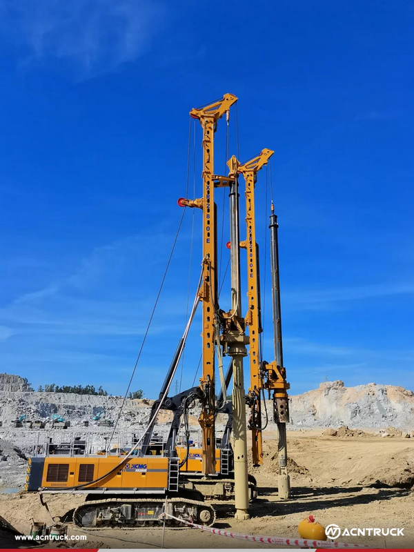 8 Units XCMG XR280E Rotary Drilling Rig Help Build Steel Mill In Vietnam