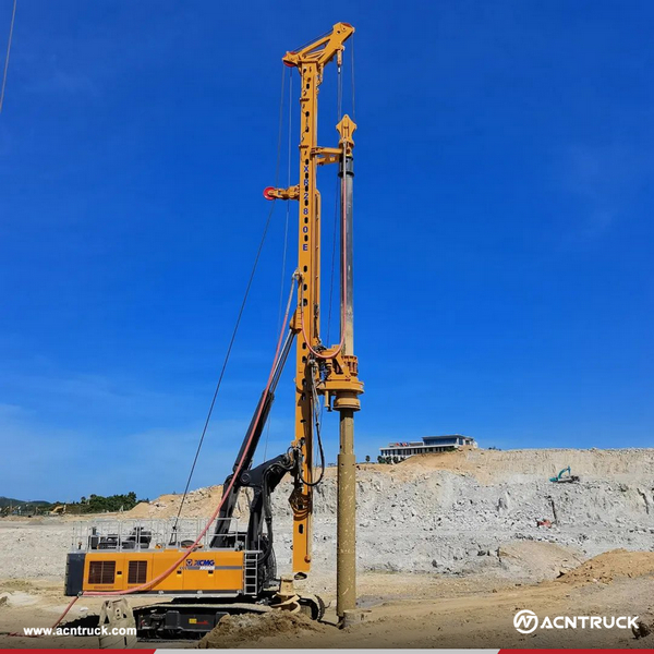 8 Units XCMG XR280E Rotary Drilling Rig Help Build Steel Mill In Vietnam