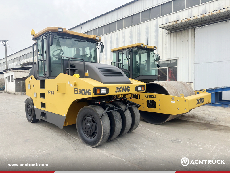 Algeria - 1 Unit XCMG XP163 Pneumatic Tyre Roller & 1 Unit XCMG XS163J Single Drum Vibratory Roller
